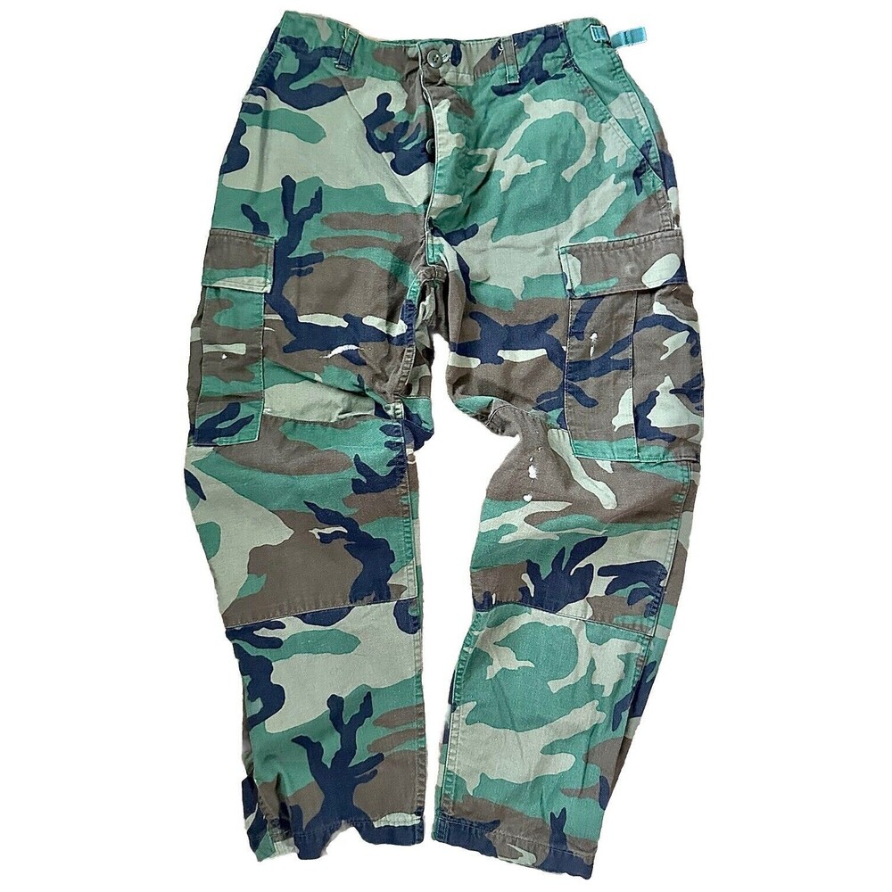 Vintage 90’s US Army Camo Cargo Pants Adjustable